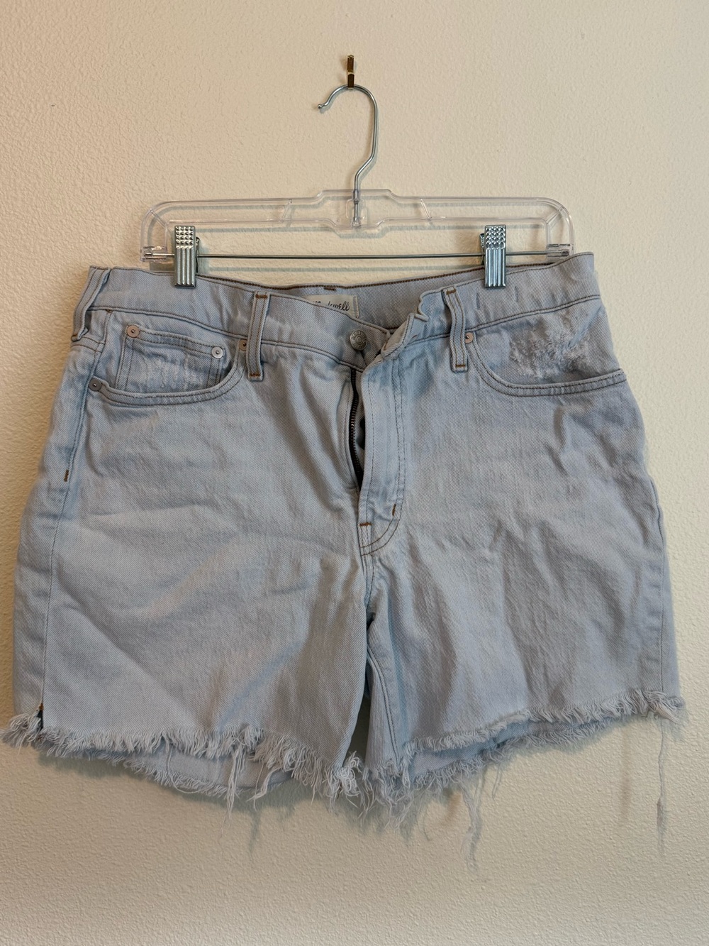 Madewell Mid-rise Perfect Vintage Jean Cut Off Shorts Light Wash